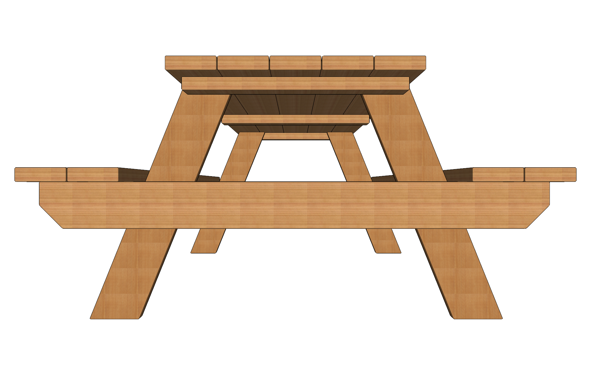 03-Traditional-Picnic-Table-Side-View